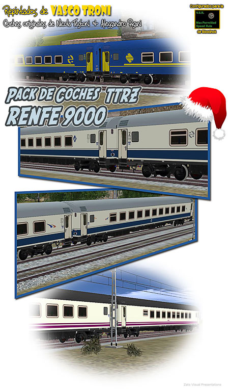 Pack de Coches TTRZ RENFE 9000